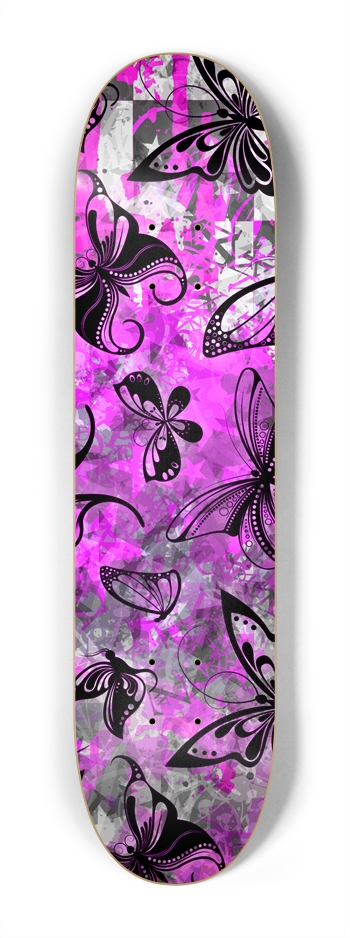 Butterfly Graffiti 7-1/4 Mini/Kid Skateboard