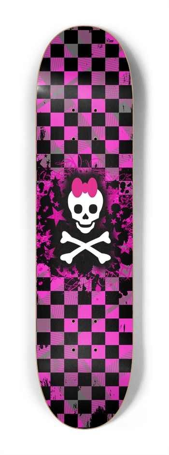 Skull Princess 7-1/4 Mini/Kid Skateboard 7-1/4 Mini/Kid Skateboard