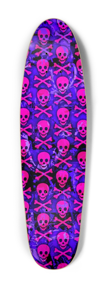 Purple & Pink Skulls Cruiser Shape