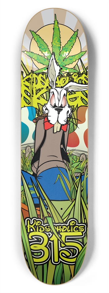 Team Rabbit 7-3/4 Skateboard Deck