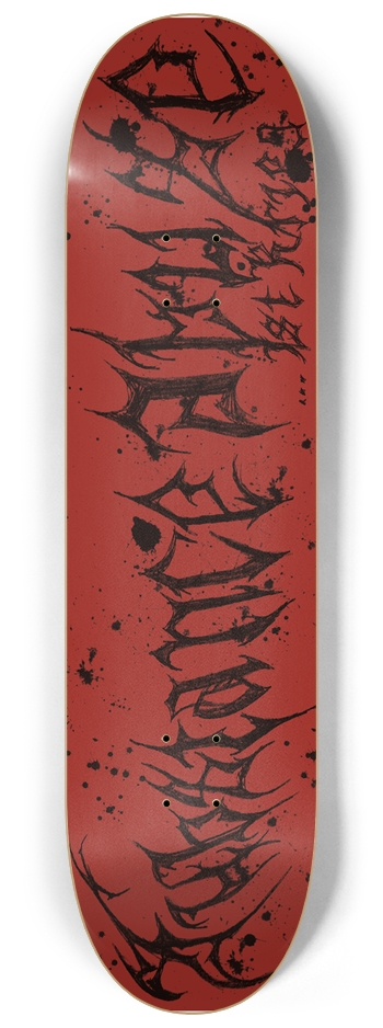 Blawk Metul 8-1/4 Skateboard Deck