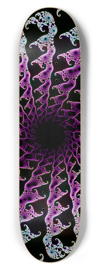 Psychedelic Fractal Vortex: 7-3/4 Deck 7-3/4 Skateboard Deck