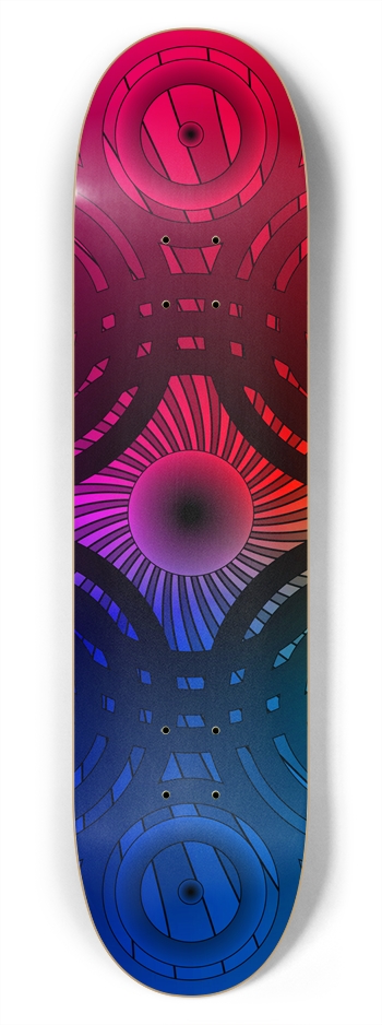 Abstract / Psychedelic Circles: 7-3/4 Skateboard   7-3/4 Skateboard Deck