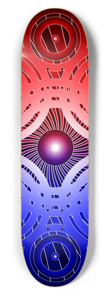 Abstract / Psychedelic Circles: 7-3/4 Skateboard   7-3/4 Skateboard Deck