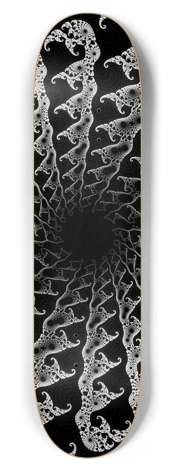 Psychedelic Fractal Vortex: 7-3/4 Deck 7-3/4 Skateboard Deck