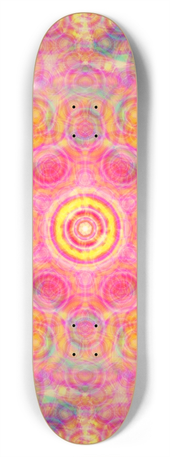 Abstract / Psychedelic Circles: 7-3/4 Skateboard   7-3/4 Skateboard Deck
