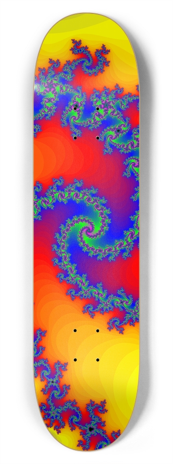 Fractal Spirals: 7-3/4 Skateboard Deck 7-3/4 Skateboard Deck