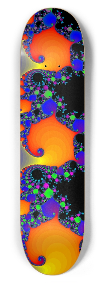 Psychedelic Fractal: 7-3/4 Deck 7-3/4 Skateboard Deck