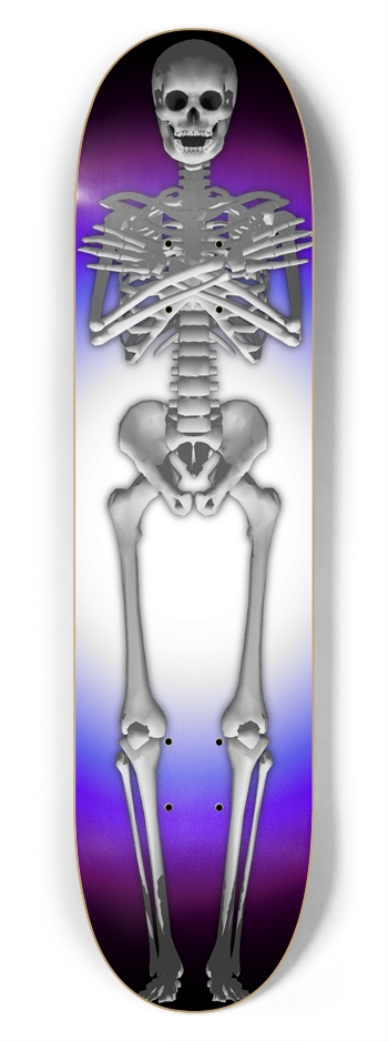 Full Skeleton: 7-3/4 Skateboard  Deck  7-3/4 Skateboard Deck