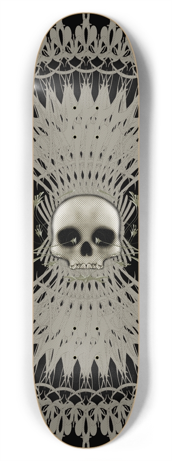 Skull & Radial Graphics: 7-3/4 Skateboard  Deck  7-3/4 Skateboard Deck