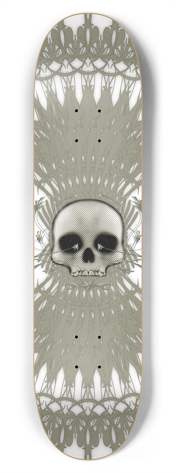 Skull & Radial Graphics: 7-3/4 Skateboard  Deck  7-3/4 Skateboard Deck
