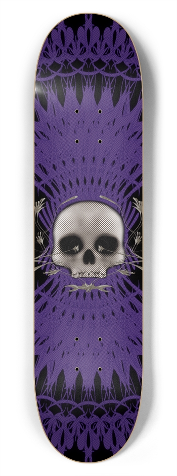 Skull & Radial Graphics: 7-3/4 Skateboard  Deck  7-3/4 Skateboard Deck