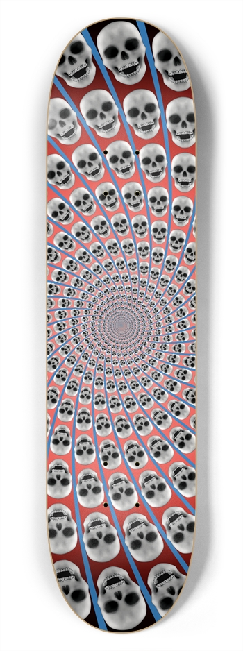 Skull Spiral / Vortex: 7-3/4 Skateboard Deck 7-3/4 Skateboard Deck