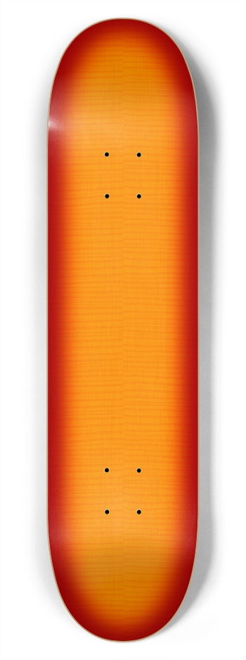 Sunburst Tiger Stripe Wood Finish: 7-3/4 Skateboar 7-3/4 Skateboard Deck