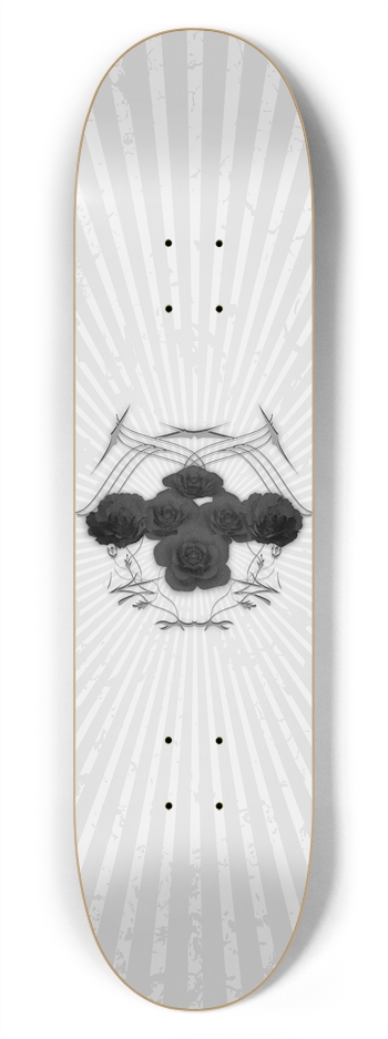 Black Roses & Tribals: 7-3/4 Skateboard  Deck  7-3/4 Skateboard Deck