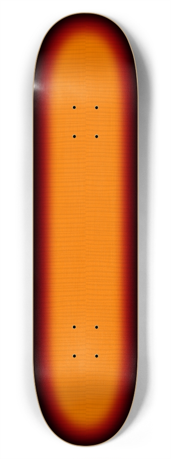 Sunburst Tiger Stripe Wood Finish: 7-3/4 Skateboar 7-3/4 Skateboard Deck