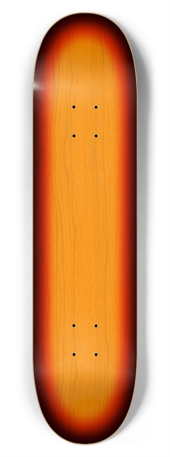 Sunburst Guitar Wood Finish: 7-3/4 Skateboard  Dec 7-3/4 Skateboard Deck