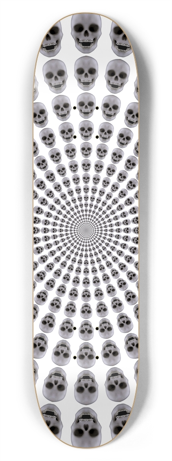 Radial Skulls: 7-3/4 Skateboard Deck 7-3/4 Skateboard Deck