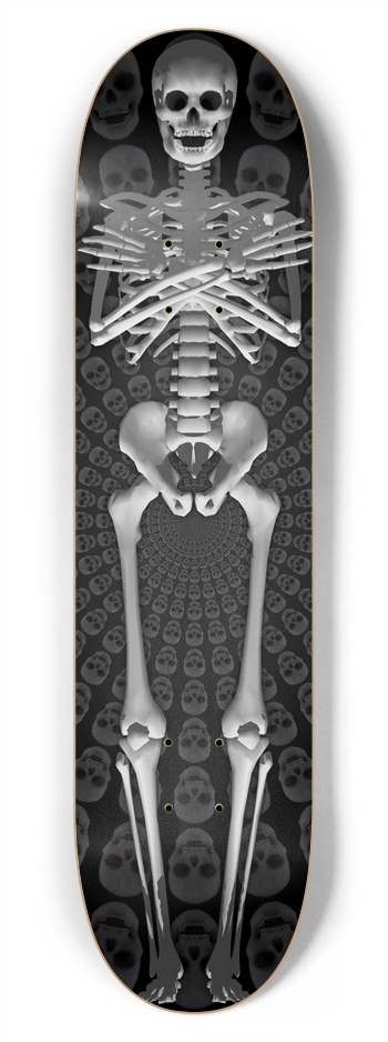 Full Skeleton: 7-3/4 Skateboard  Deck  7-3/4 Skateboard Deck