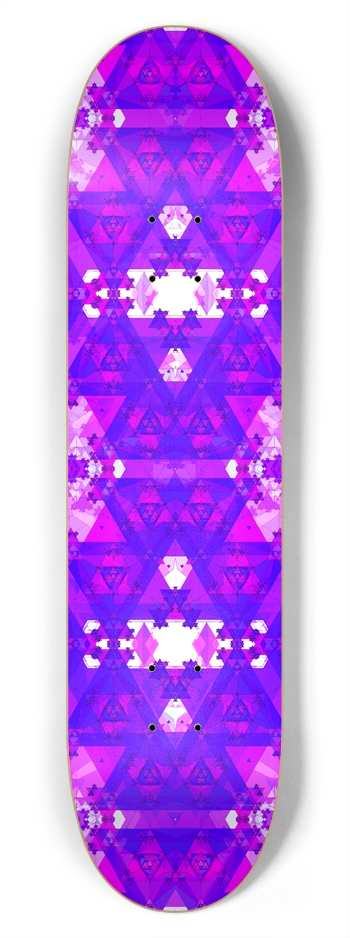 Psychedelic Triangle Pattern: 7-3/4 Skateboard De 7-3/4 Skateboard Deck