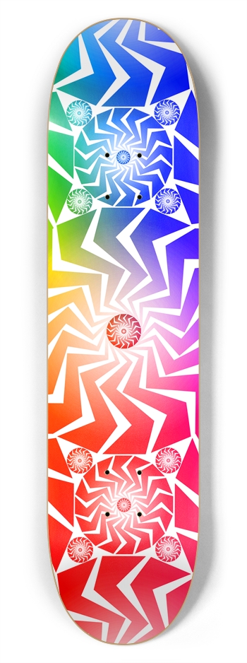 Abstract / Psychedelic Circles: 7-3/4 Skateboard 7-3/4 Skateboard Deck