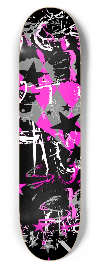 Scene Kid Graffiti 7-3/4 Skateboard Deck 7-3/4 Skateboard Deck