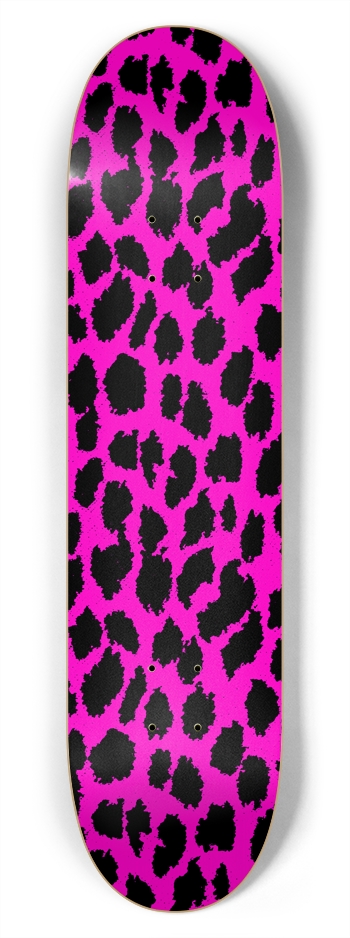 Pink Leopard 7-3/4 Skateboard Deck 7-3/4 Skateboard Deck