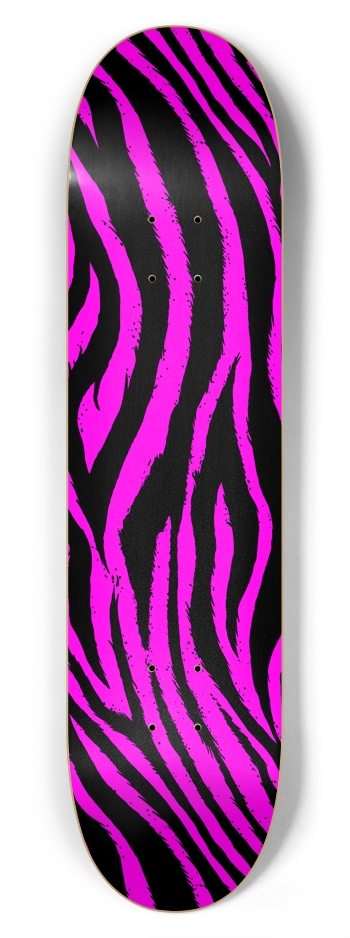 Pink Zebra 7-3/4 Skateboard Deck 7-3/4 Skateboard Deck