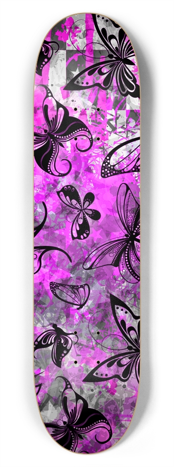 Butterfly Graffiti 7-3/4 Skateboard  Deck  7-3/4 Skateboard Deck