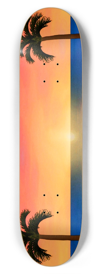 Sunset / Sunrise Beach: 7-3/4 Skateboard Deck 7-3/4 Skateboard Deck