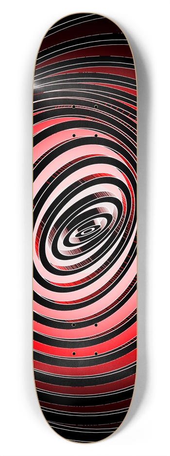 Psychedelic Warped Spiral: 7-3/4 Deck 7-3/4 Skateboard Deck