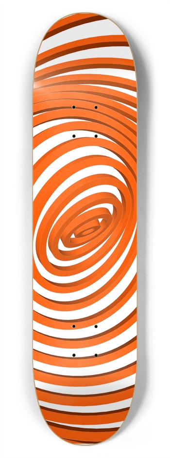 Abstract Concentric Circles: 7-3/4 Skateboard  Dec 7-3/4 Skateboard Deck