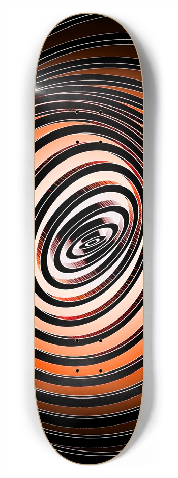 Psychedelic Warped Spiral: 7-3/4 Skateboard Deck  7-3/4 Skateboard Deck