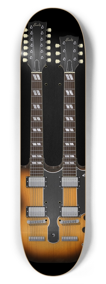 Double Neck Guitar: 7-3/4 Skateboard  Deck  7-3/4 Skateboard Deck