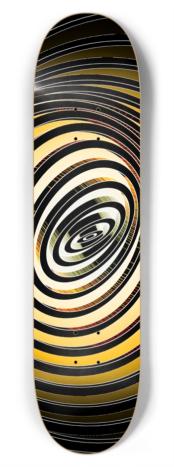 Psychedelic Warped Spiral: 7-3/4 Skateboard Deck  7-3/4 Skateboard Deck