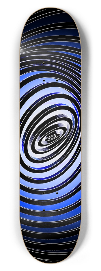 Psychedelic Warped Spiral: 7-3/4 Skateboard Deck 7-3/4 Skateboard Deck