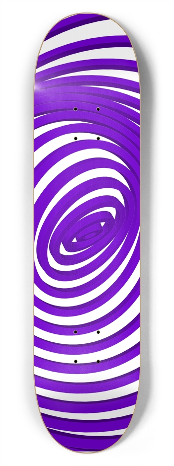 Abstract Concentric Circles: 7-3/4 Skateboard Dec 7-3/4 Skateboard Deck