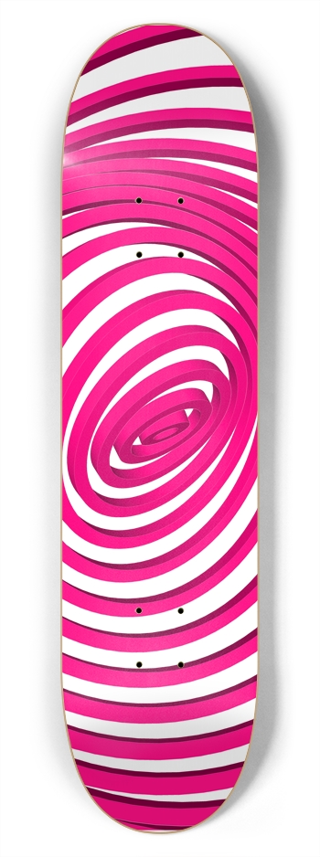 Abstract Concentric Circles: 7-3/4 Skateboard Dec 7-3/4 Skateboard Deck