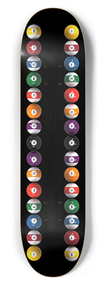 Billiards / Pool Balls: 7-3/4 Deck 7-3/4 Skateboard Deck