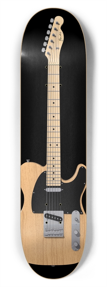 Wood Finish Guitar: 7-3/4 Skateboard  Deck  7-3/4 Skateboard Deck