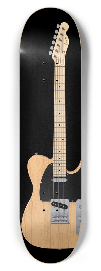 Wood Finish Guitar: 7-3/4 Skateboard  Deck  7-3/4 Skateboard Deck