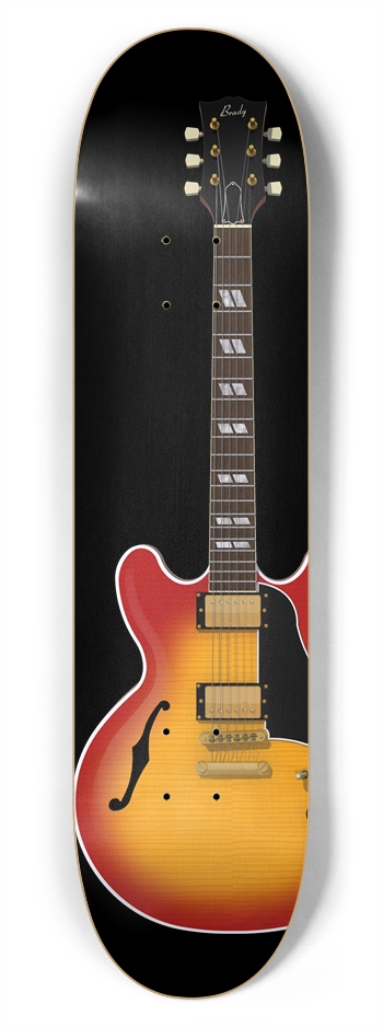 Hollow Body Guitar: 7-3/4 Skateboard  Deck  7-3/4 Skateboard Deck