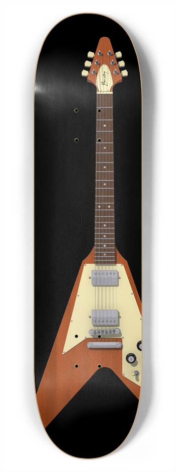 Flying V Guitar: 7-3/4 Skateboard  Deck  7-3/4 Skateboard Deck
