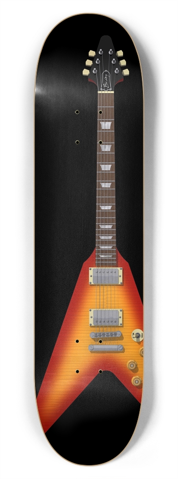 Flying V Guitar: 7-3/4 Skateboard  Deck  7-3/4 Skateboard Deck
