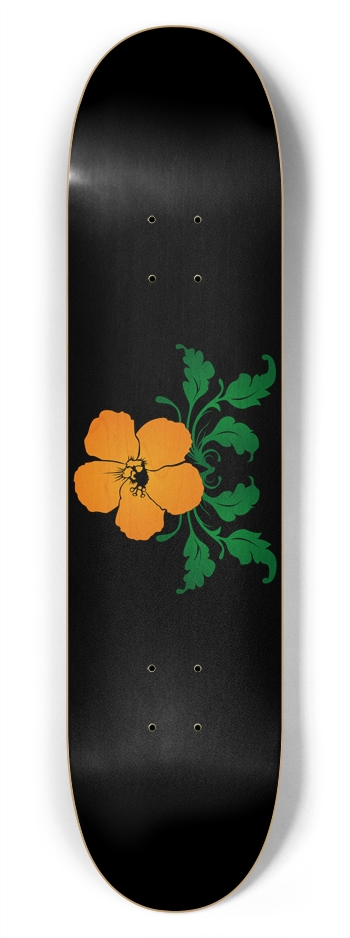 Vector Flower: 7-3/4 Deck 7-3/4 Skateboard Deck