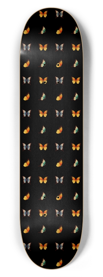 Vector Butterfly Pattern: 7-3/4 Skateboard  Deck  7-3/4 Skateboard Deck