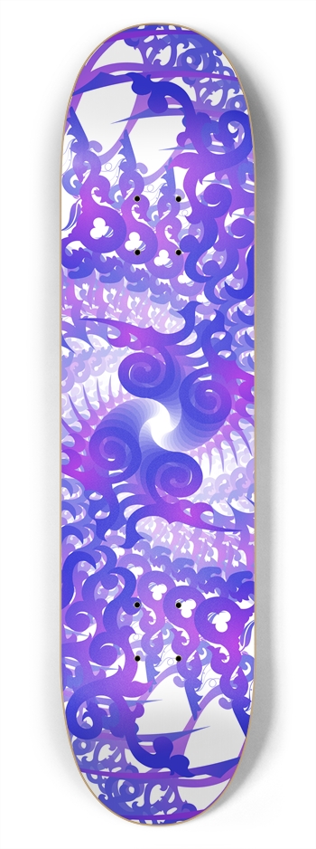 Abstract / Psychedelic Spiral Design: 7-3/4 Deck 7-3/4 Skateboard Deck