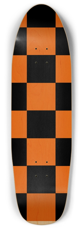 Orange And Black Checkered Punk Nose Pool Deck Punk Nose Shape