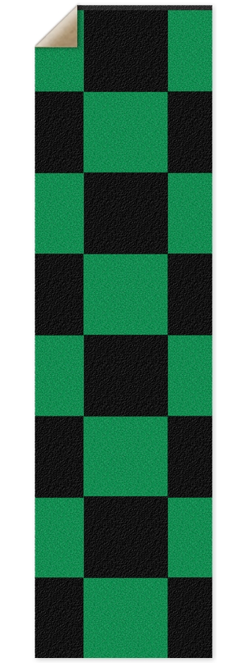 Black And Green Checkered Grip Tape 9 x 33 Inch Griptape