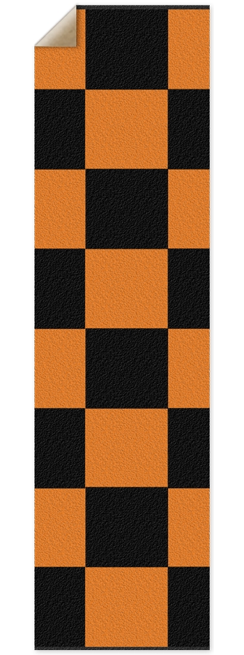 Black And Orange Checkered Grip Tape 9 x 33 Inch Griptape